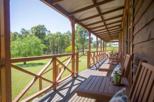 Balkón nebo terasa v ubytování Silky Oak Cottage