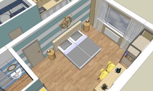 Půdorys ubytování Apartmány Petrov, Baťův kanál
