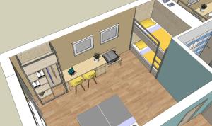 Půdorys ubytování Apartmány Petrov, Baťův kanál