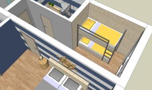 Půdorys ubytování Apartmány Petrov, Baťův kanál