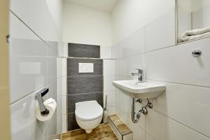 Koupelna v ubytování Hotel Franziska
