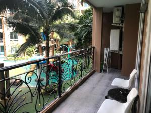 Balkón nebo terasa v ubytování Atlantis Condo Resort jomtien