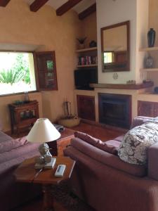 A seating area at Ses llimoneres