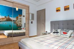 Postel nebo postele na pokoji v ubytování Lianos Apartments Business Class A
