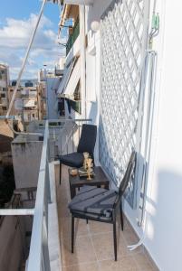 Balkón nebo terasa v ubytování Lianos Apartments Business Class A