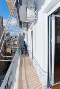 Balkón nebo terasa v ubytování Lianos Apartments Business Class A