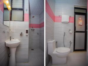 Koupelna v ubytování Hotel Satyam