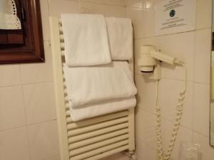Koupelna v ubytování Hotel Falier