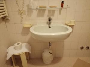 Koupelna v ubytování Hotel Falier