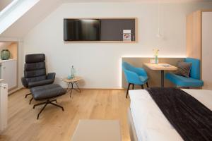 TV a/nebo společenská místnost v ubytování Hotel Restaurant Seehalde