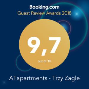 Certifikát, ocenenie alebo iný dokument vystavený v ubytovaní ATapartments - Trzy Zagle