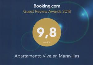 Certyfikat, podpis lub inny dokument wystawiony w obiekcie Apartamento Vive en Maravillas