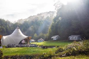 Příroda nedaleko luxury tent