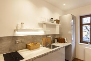 Kuchyň nebo kuchyňský kout v ubytování Prague Expat House