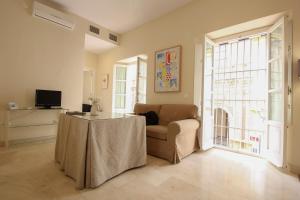 A television and/or entertainment centre at Apartamento Centro San Luis