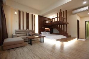 Posezení v ubytování Pin House