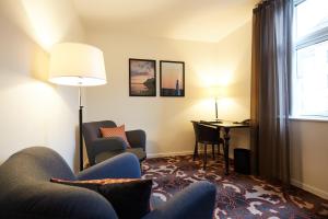 Istumisnurk majutusasutuses Hotel Vejlefjord