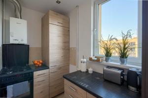 Kuchyň nebo kuchyňský kout v ubytování Apartments 4 You Niepodległości + 15 fotografií
