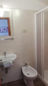Koupelna v ubytování B&B Bucaneve