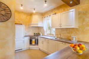 Kuchyň nebo kuchyňský kout v ubytování Luxury Villa Tia