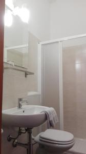 Koupelna v ubytování B&B Bucaneve