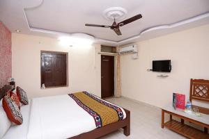Säng eller sängar i ett rum på Hotel Classic Jaisalmer