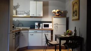 Köök või kööginurk majutusasutuses Ferienwohnanlage Zur Himmelsleiter