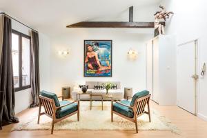 Гостиная зона в Habitat Parisien - Montorgueil Suite