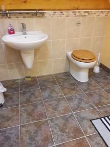 A bathroom at The Barn Annexe, Cefn-Yr-Allt