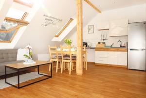 Kuchyňa alebo kuchynka v ubytovaní Apartament w Rynku