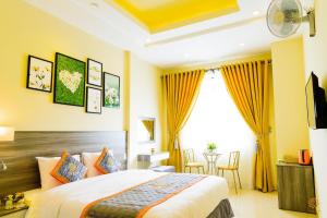 Voodi või voodid majutusasutuse VF Hotel Dalat toas