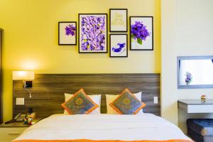 Voodi või voodid majutusasutuse VF Hotel Dalat toas