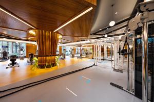 مركز اللياقة و/أو مرافق اللياقة في Good View Hotel Tangxia - 15 mins drive from Dongguan South Railway Station