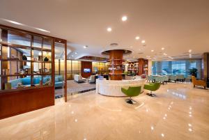 منطقة جلوس في Good View Hotel Tangxia - 15 mins drive from Dongguan South Railway Station
