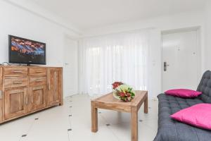 TV a/nebo společenská místnost v ubytování Apartments Kukuriku