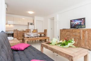 Kuchyň nebo kuchyňský kout v ubytování Apartments Kukuriku
