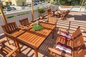 Balkón nebo terasa v ubytování Apartments Kukuriku
