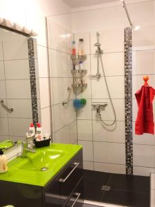 Et badeværelse på El Descansito con Wifi gratis