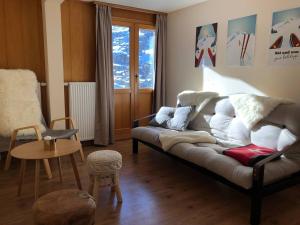 Posezení v ubytování Apartment with beautiful views in Zermatt