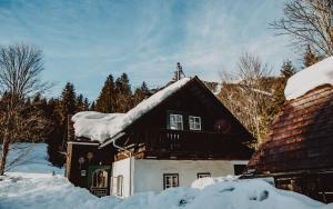 Stegerhütte during the winter