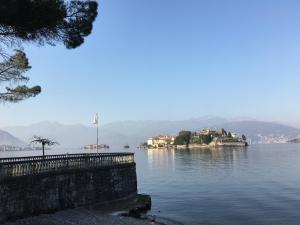 an island in the middle of a body of water at A casa di Chiara in Stresa