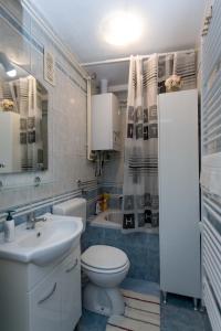 Vonios kambarys apgyvendinimo įstaigoje Apartman Lux