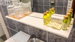 Koupelna v ubytování Hotel Herastrau