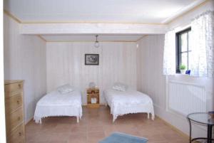 Postel nebo postele na pokoji v ubytování skummeslöv B & B
