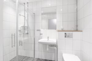 Koupelna v ubytování Hotell Fängelset Västervik