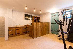 Fitness centrum a/nebo fitness zařízení v ubytování DeLuxe Villa Suza