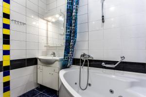 Koupelna v ubytování Centrum Hostel