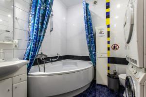 Koupelna v ubytování Centrum Hostel
