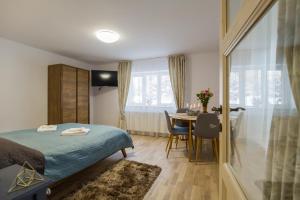 En eller flere senge i et værelse på Casa Zen