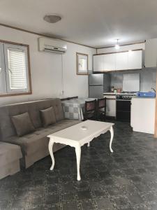 Köök või kööginurk majutusasutuses Ada Bojana Apartmani